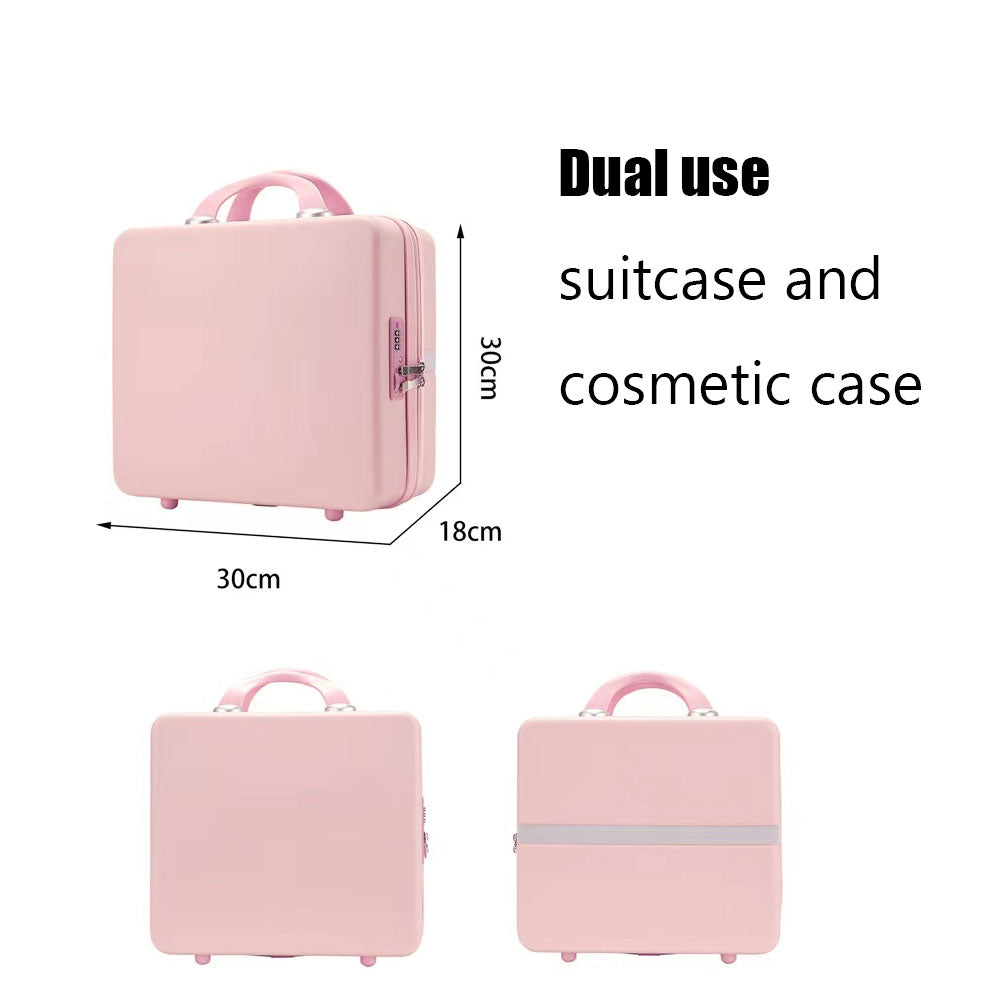 Makeup Train Case ProfessionalMakeup Case 14Large CapacityCosmetic Case toiletry bagValentine's Day Birthday Mother's DayGift Make up Brush OrganizerPortable Artist Storage Bag CuteMakeup Bag for Women TravelCosmetic Bags Toi