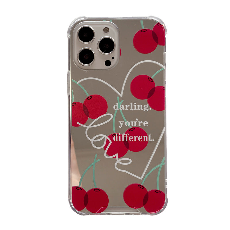 mirror cherry iphone case