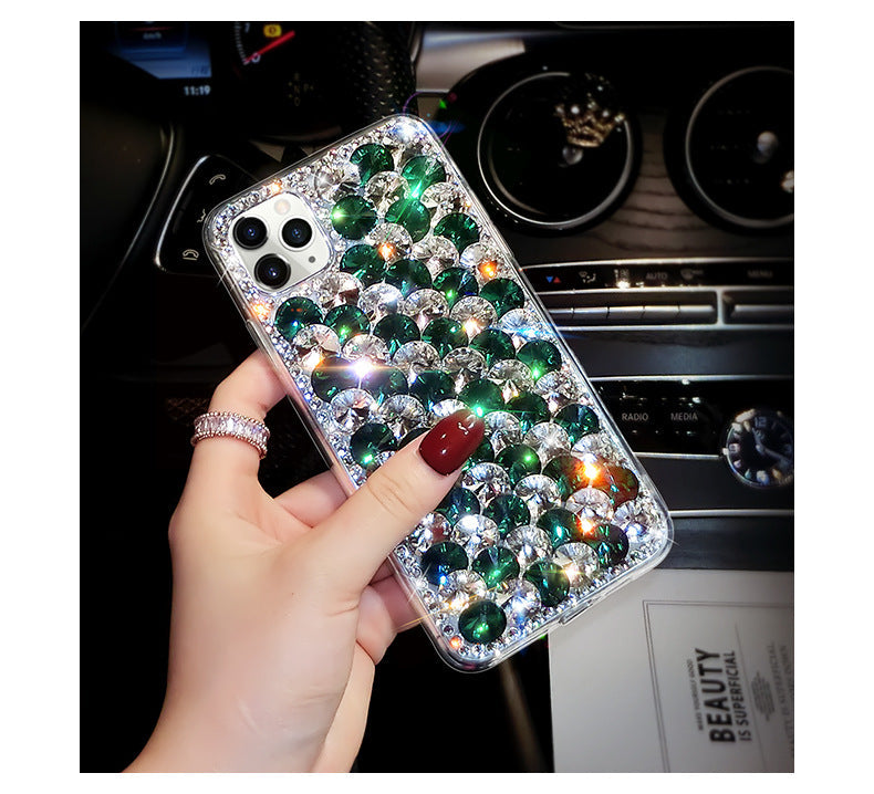 Full diamond full edge transparent iphone case