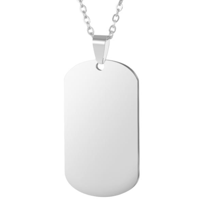 photo dog tags stainless steel neckiace pendant gift ideas