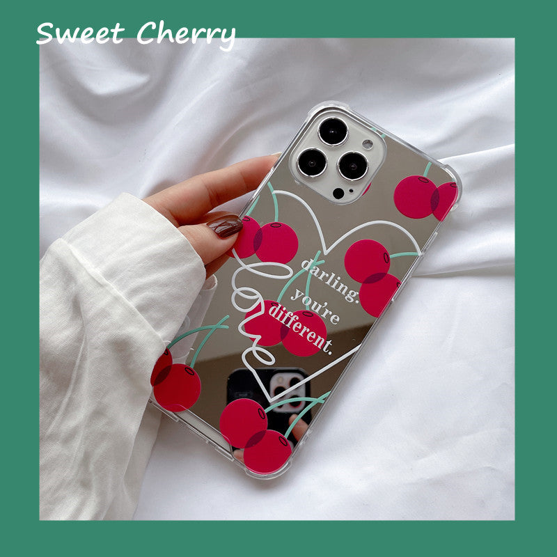 mirror cherry iphone case
