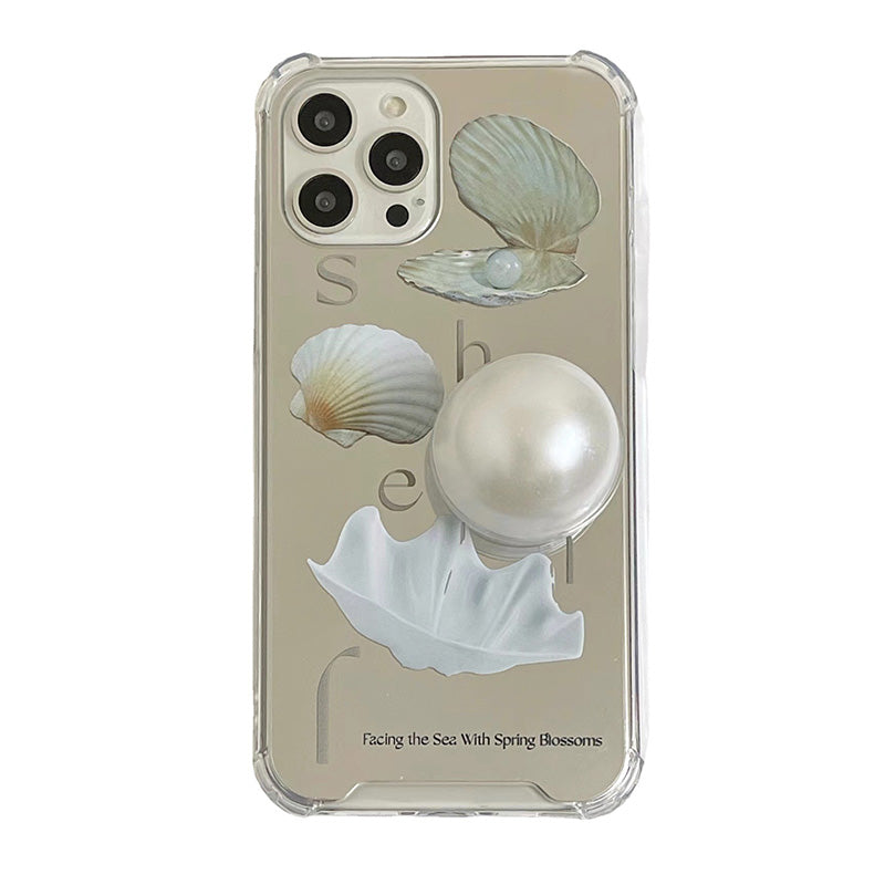 Pearl Stand Shell Mirror Apple Case