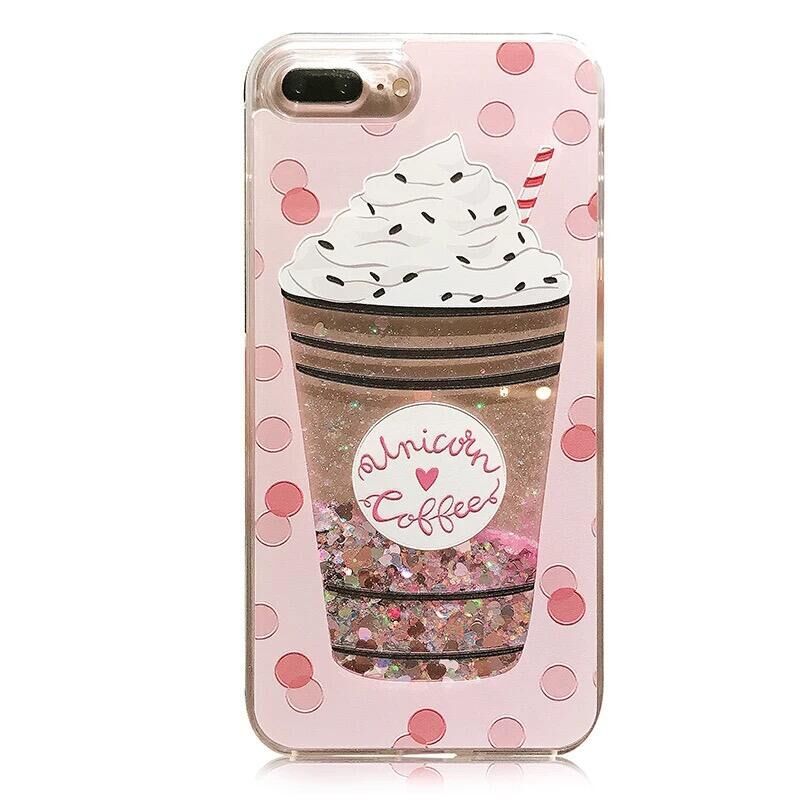 Summer Ice Cream Silicone Quicksand iPhone Case