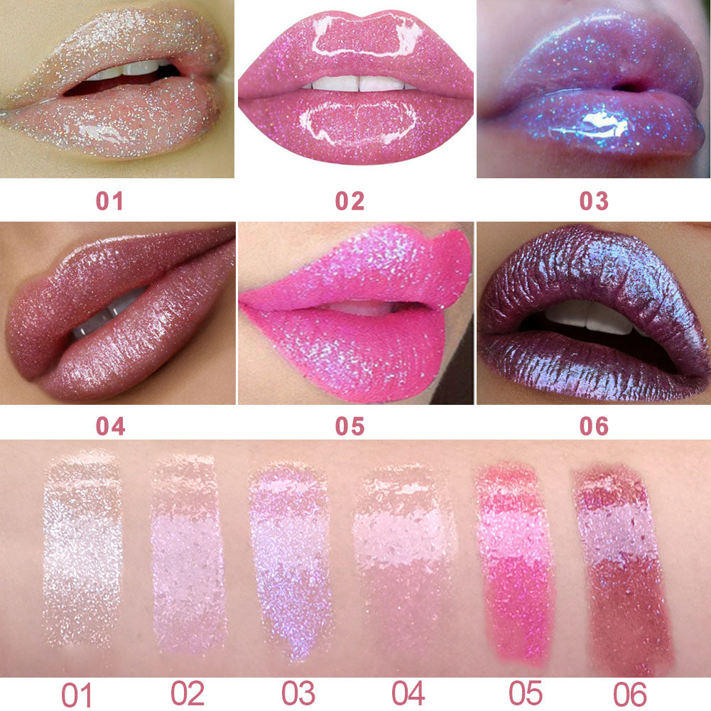 DNM polarized dazzling glitter lip gloss 6 boxes