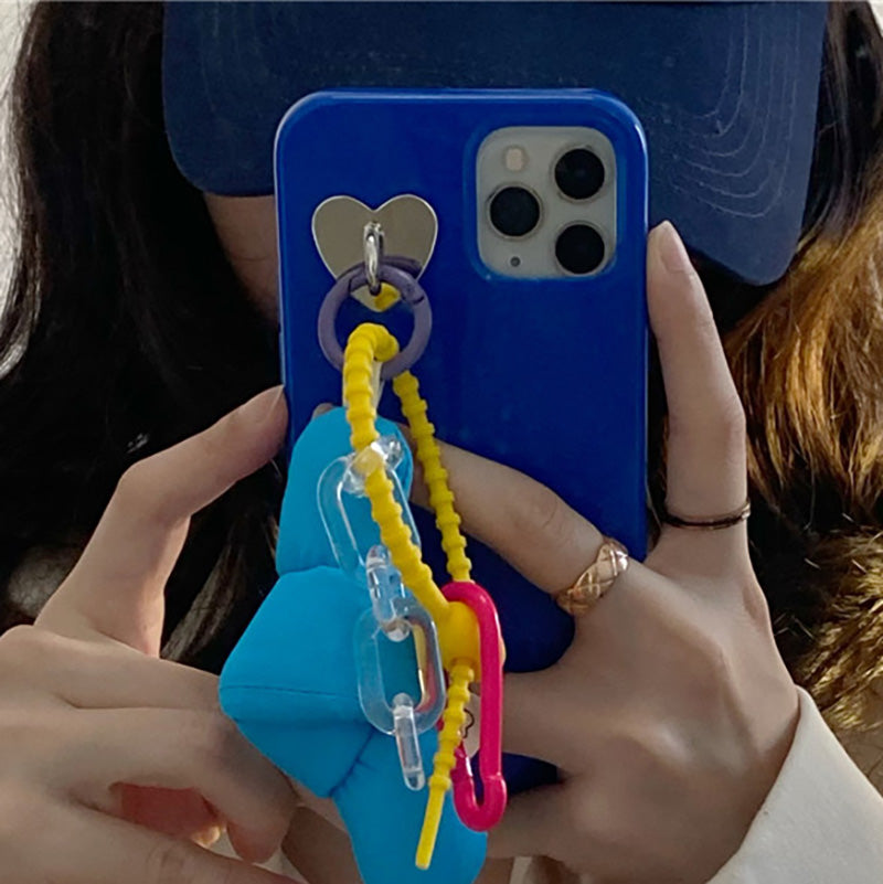 Klein blue niche style twist pendant cute iphonecase
