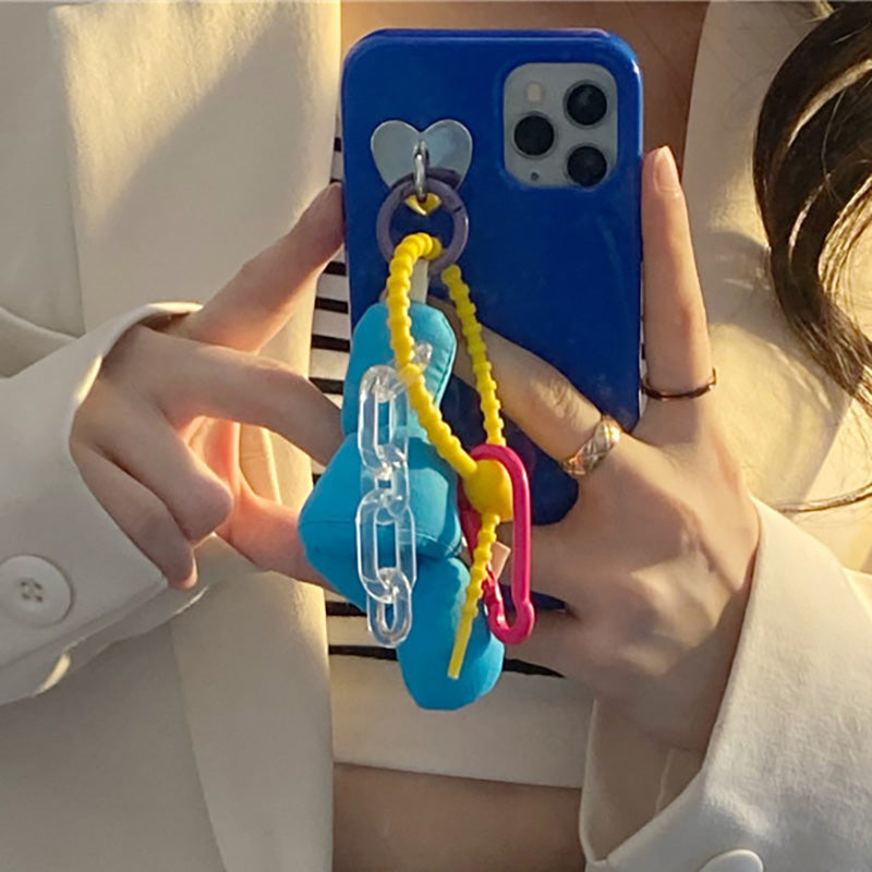 Klein blue niche style twist pendant cute iphonecase