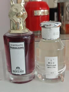 How to Find the Best "The Coveted Duchess Rose" Dupe in the USA: A Supply Chain Expert's Guid 2 Side-by-side comparison of Penhaligon's The Coveted Duchess Rose and a high-quality, long-lasting musky rose perfume dupe.