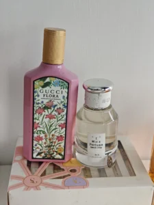 How to Find High-Quality Gucci Flora Dupe Perfumes in the USA: A Supply Chain Expert’s Guide 2 Side-by-side comparison of an expensive designer Gucci Flora perfume bottle and a high-quality affordable alternative fragrance.