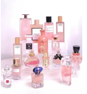 Cost breakdown chart comparing the price of traditional luxury perfumes versus direct-to-consumer designer fragrance alternatives in the USA market.